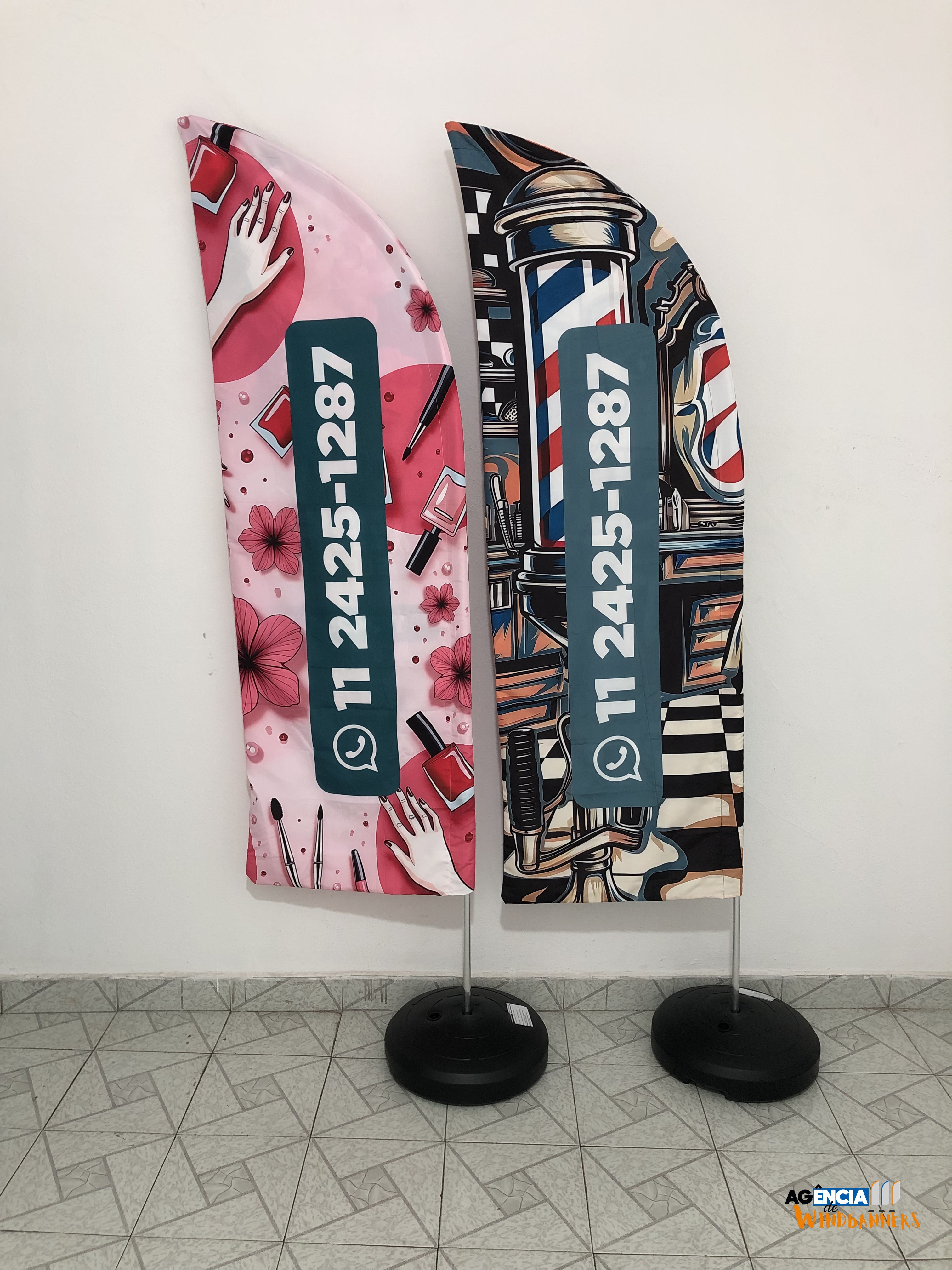 Windbanner publicitário - Beleza e Estética